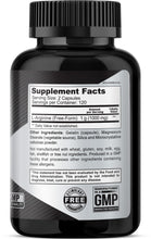 Load image into Gallery viewer, Arginine USP Pharmaceutical Grade 1000 240 Caps